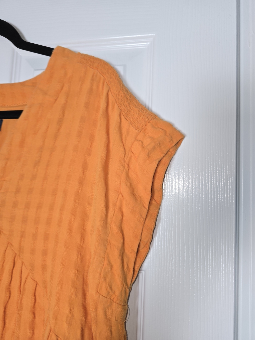Maeve Anthropologie Juliet Orange Cotton Tunic Dress Size Large - Picture 4 of 10
